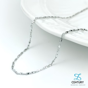 【世紀白金】Pt950鉑金項鍊 白金元寶鍊 兩段式調整長度43～45公分