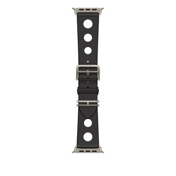 Apple Watch Hermès - 49 公釐 Noir 黑色 Scub’H Diving 錶帶