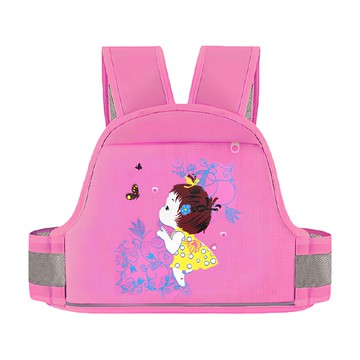 JAR嚴選 高質感加厚兒童機車安全帶 升級版  粉色女孩  1個