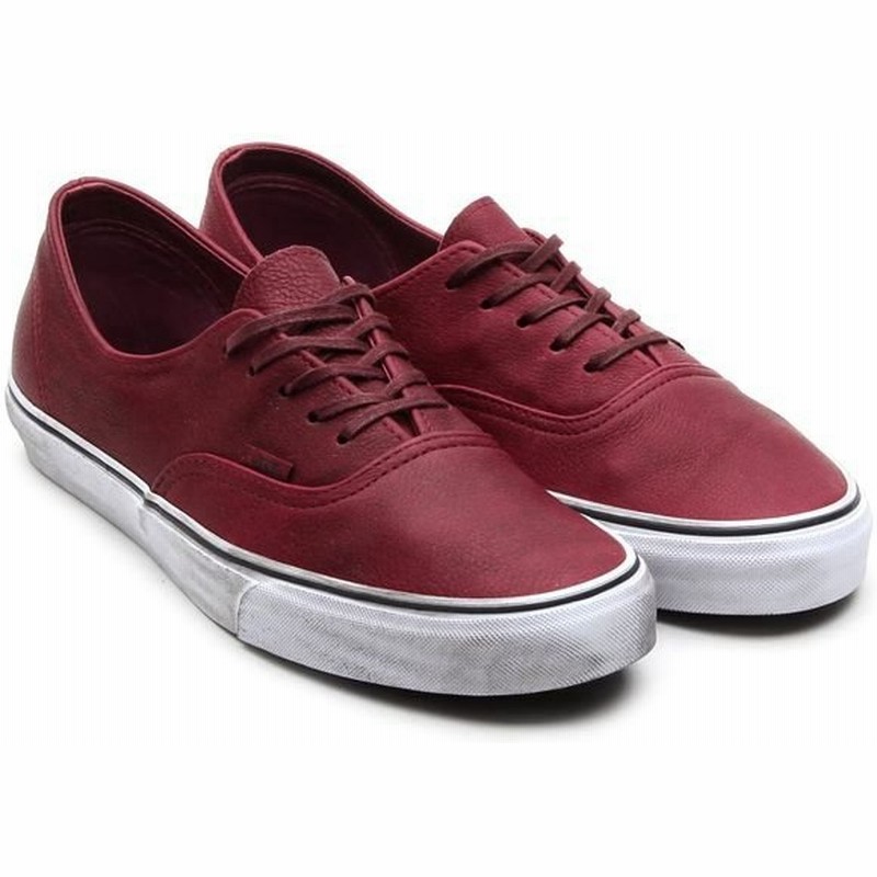 バンス Vans スニーカー ディストレスト レザー オーセンティック ディーコン カリフォルニア Burgundy メンズ レディース 通販 Lineポイント最大0 5 Get Lineショッピング