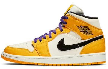 JORDAN 1 MID SE LAKERS