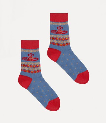 Vivienne Westwood Menso Sock Light Blue Cotton Men
