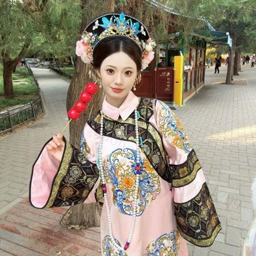 【古風寫真必備】清朝服裝 古裝 旗服 吉服 皇后貴妃格格服 故宮氅衣 宮廷古風衣服 小品寫真 修行服 古著女裝