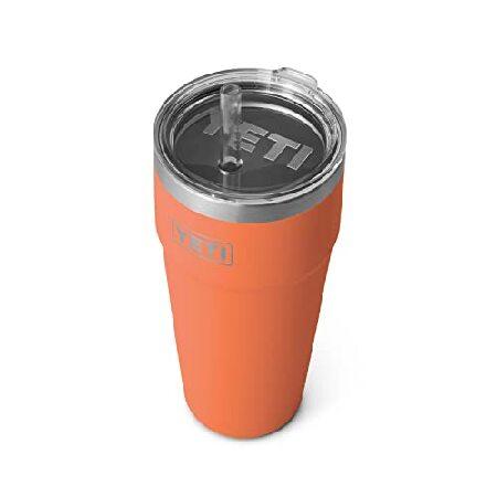 YETI Rambler 26 oz Straw Cup, Vacuum Insulated, Stainless Steel with Straw Lid, High Desert Clay並行輸入品