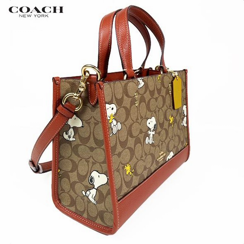 新品 COACH コーチ スヌーピー トートバッグ   ウッドストック磁気バックル