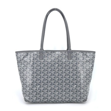 goyard ARTOIS帆布LOGO拉鍊購物包-深灰