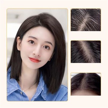 【米蘭精品】現貨+預購 全真髮髮片透氣假髮片輕量免打理隱形增髮量假髮-蓬鬆高顱頂增髮量女假髮4款74lf6
