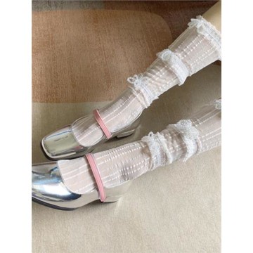 氣質單鞋仙女風2025新款公主瑪麗珍鞋銀色溫柔配裙高雅嫻熟可愛