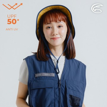 ADISI 抗UV透氣快乾超撥水印花雙面戴漁夫帽 AH24092 (S-L)｜UPF50+ 防潑水 遮陽 防曬 抗紫外線