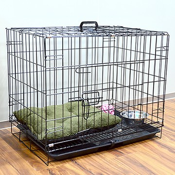 二尺寵物籠 精緻手提版  黑色  1個  60 x 42 x 50cm