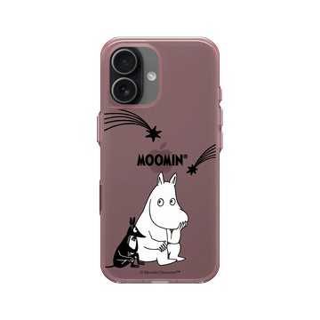 iPhone 17 Clear (相機按鈕) 晶醺玫 - Moomin - 陪你去看流星雨