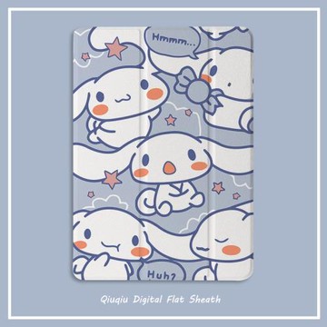 可愛動漫狗2020新款pro11保護套帶筆槽平板10.2/10.5寸氣囊殼18/19 ipad air4/3/2/1三折式5/6蘋果9.7迷你54