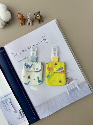 寶寶平安福袋  彩色小恐龍 手作嬰兒用品 彌月禮