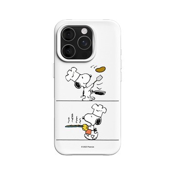 iPhone 16 Pro SolidX 白 - 史努比 Snoopy - 小小廚師