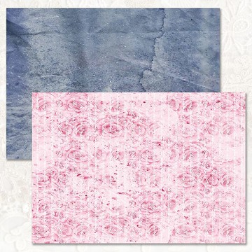 260g 懷舊 - 2 設計紙（藍獅）A4（suyeon）