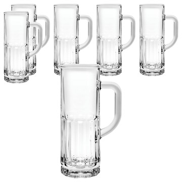 Ocean Glass 柏林附柄啤酒杯 365ml 透明玻璃杯  高185mm  6個