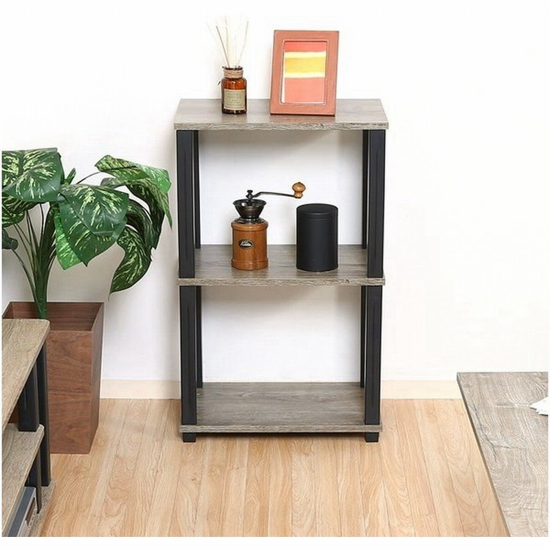 オープンシェルフ オープンラック おしゃれ 北欧 木製 安い 棚 ラック 収納 キッチン 台所 整理棚 リビング収納 収納棚 軽量 ナチュラル 黒 幅47 奥行30 高さ76 通販 Lineポイント最大get Lineショッピング