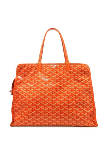 Goyard Pre-Owned - 2021-2023 Goyardine Sac Hardy Pet Carrier PM travel bag - women - Fabric - One Size - Orange