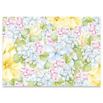 繡球花藍 包裝紙 / 手帳用紙 / 25張 A4 尺寸