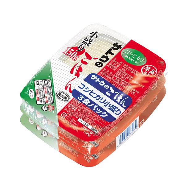 サトウのごはん こだわりコシヒカリ小盛り 150g×3食パック×12個入り×3ケース　非常食 保存食 パックごはん レトルト 防災食  パックライス 保存食セット