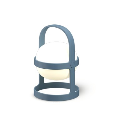 Soft Spot Circular 柔煦 太陽能充電 LED 提燈（冰河藍、小）