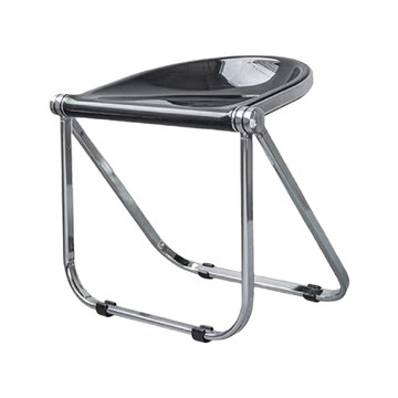 KUIBAO 快豹生活 中古mcm透明折疊凳  1入  透明