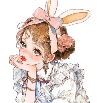 原創貼紙【優雅兔兔】