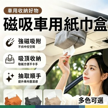 磁吸頂面紙盒 紙巾盒 挂式紙巾盒 車載紙巾盒 磁吸車頂抽紙盒 天窗紙巾盒 挂式車用