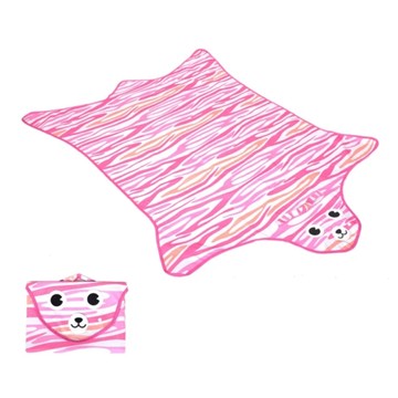 Life+ 動物叢林造型野餐墊/遊戲墊 145 x 112cm  虎紋  虎紋 粉色