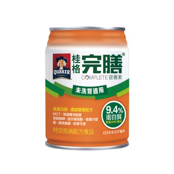 【送3罐】桂格 完膳營養素-未洗腎配方-9.4%蛋白質 (237ml/24罐/箱)【杏一】
