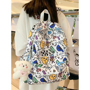 書包女初中生高顏值高中學生休閑外出旅行春游小學生雙肩背包女孩