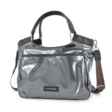 LA BAGAGERIE 漆皮兩用包(金屬)