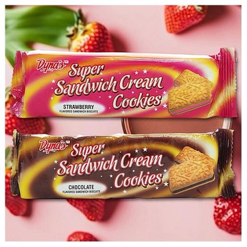 Dyna's~巧克力風味／草莓風味夾心餅乾(75g) 款式可選