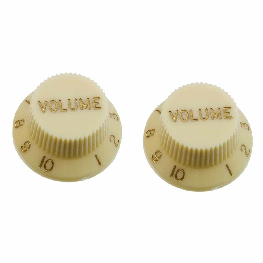 ALLPARTS Set of Vintage Cream Volume Knobs