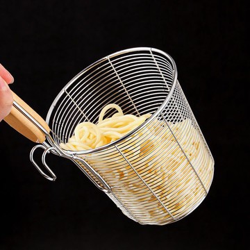 掃貨趁現在 沖孔煮麵杓 麻辣燙粉籬 濾勺 撈麵杓 沖孔粉篱 煮麵簍 304不鏽鋼漏勺麻辣燙撈麪勺粉籬過濾網煮麪大漏網大漏