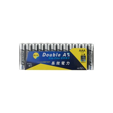 【史代新文具】Double A S22-F33 4號碳鋅電池/4號電池 (12入/組)