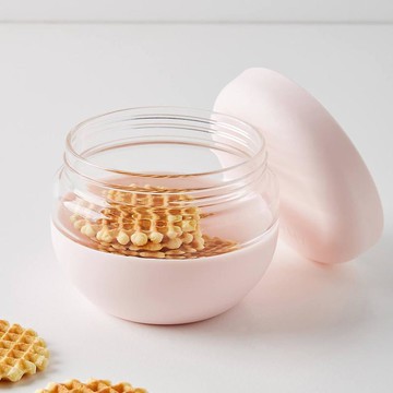 密封防漏防潮玻璃儲存罐/480ml 淺灰