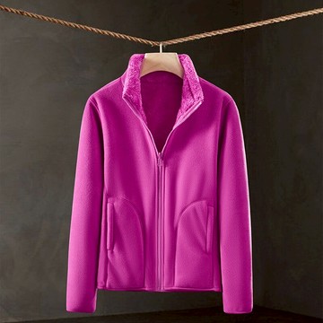 抓絨外套立領夾克-雙面穿搖粒絨珊瑚絨保暖男女外套10款74bf21【獨家進口】【米蘭精品】