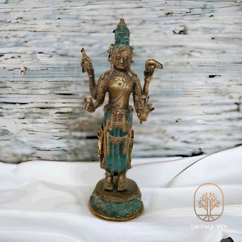 銅製 観音像 観音様 銅像 ブロンズ像 仏像 観音菩薩 骨董 古玩 中国