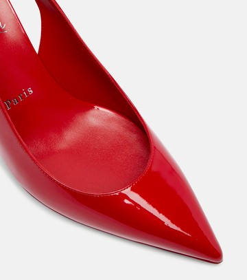 Christian Louboutin Hot Chick 70 patent leather slingback pumps