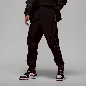 S.G Nike Jordan MVP FV7226-010 刺繡LOGO白邊 防水梭織縮口長褲 黑色