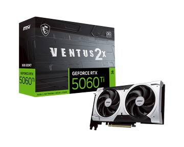 【會員限定優惠】GeForce RTX 5060 Ti 8G VENTUS 2X OC PLUS 微星顯卡