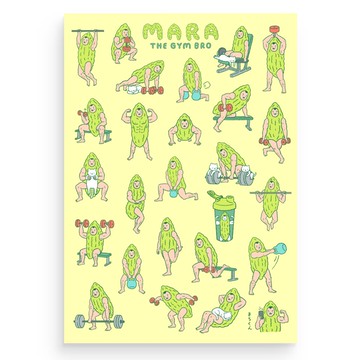 Mara The Gym Bro 海報 (A4, A3)