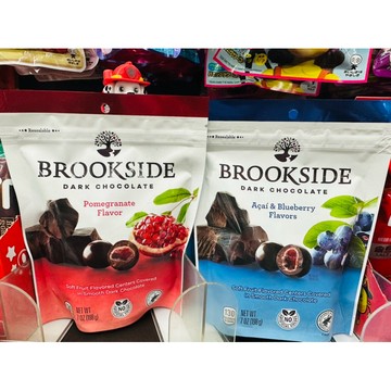 加拿大🇨🇦Brookside巧克力 (巴西莓夾餡黑巧克力／紅石榴夾餡黑巧克力） 198g/袋