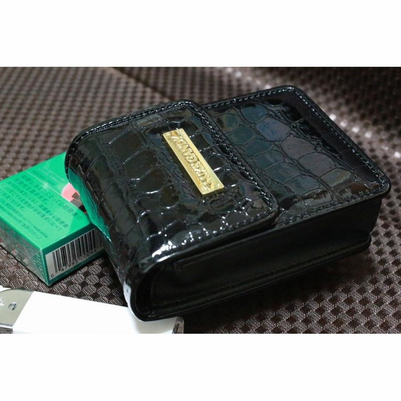 Luxe Candy シガレットケース ブラック 黒 レディース 人気 クロコ柄 ブランド シガレットポーチ 素敵なたばこポーチ かわいいタバコケース 通販 Lineポイント最大get Lineショッピング