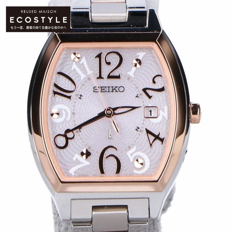 美品】SEIKO LUKIA ゴールド 電波ソーラー 美品 SEIKO セイコー  