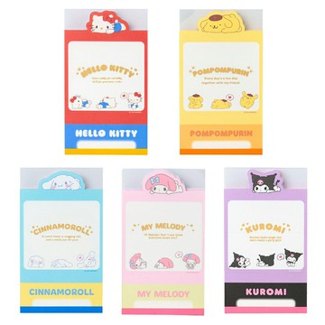 真愛日本 預購 凱蒂貓kitty 美樂蒂 布丁狗 大耳狗 庫洛米 日本製 折疊 便條紙 便條紙本 留言紙 Memo 文具 LD14