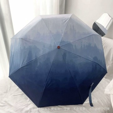 ✨可開發票#2025新款暈染雨傘全自動女折疊小清新高級感太陽傘防曬防紫外綫#免運