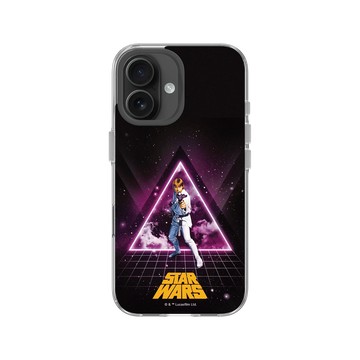iPhone 16 Clear Case（相機按鈕） 透明 - 迪士尼-星際大戰 Star Wars - 天行者路克-復古系列