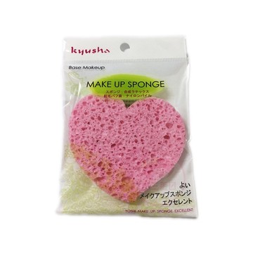 【2件$79】Kyusha 心型海綿-洗臉專用 1入(KS-30001)【小三美日】 D849620